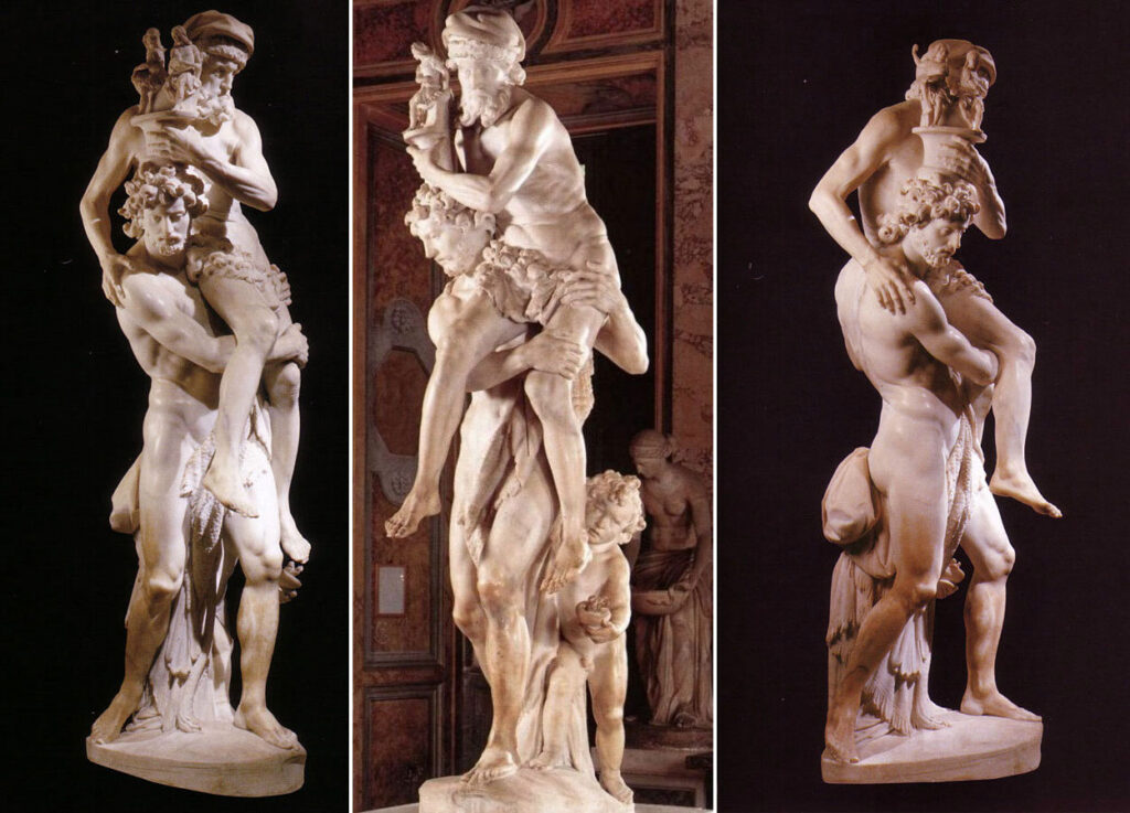 Enea Anchise Ascanio Bernini scultura