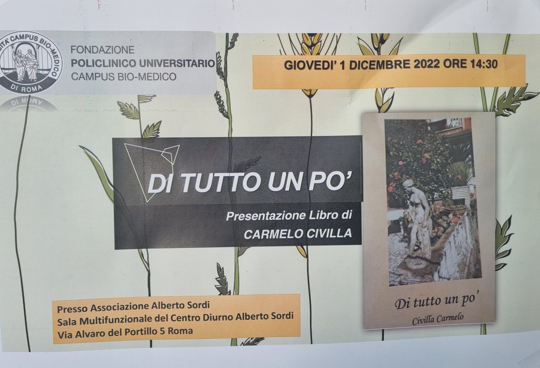 centro diurno presentazione libro