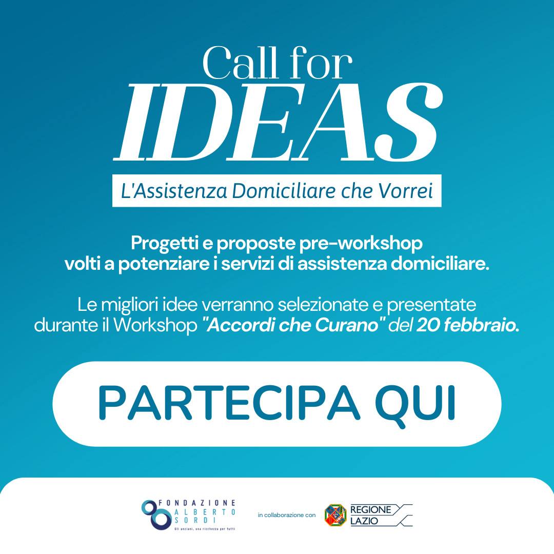 Accordi che Curano - Call for Ideas - Fondazione Alberto Sordi